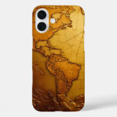  Wereldkaart telefoonhoesje Case-Mate iPhone Case (Achterkant)