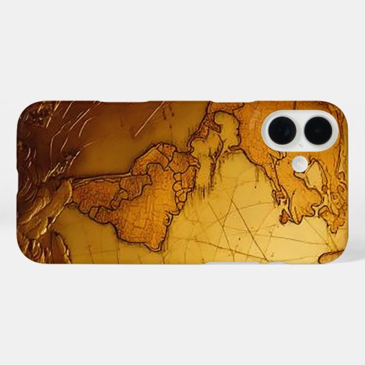  Wereldkaart telefoonhoesje Case-Mate iPhone Case (Achterkant (horizontaal))