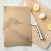  wereldkaart theedoek (Quarter Fold)