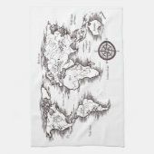 Wereldkaart Theedoek (Verticaal)