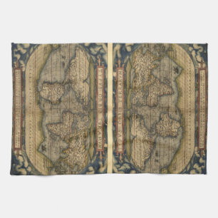  Wereldkaart Theedoek