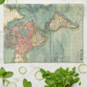  Wereldkaart Theedoek (Gevouwen)