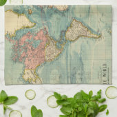  Wereldkaart Theedoek (Gevouwen)