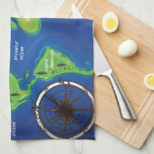 Wereldkaart Theedoek (Quarter Fold)
