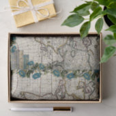 Wereldkaart Tissuepapier (Geschenk)