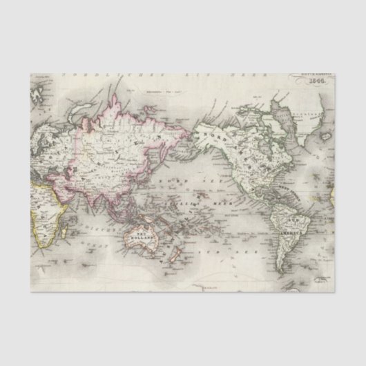 wereldkaart tissuepapier (Voorkant)