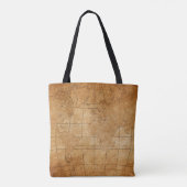 wereldkaart tote bag (Achterkant)