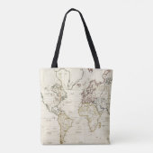 Wereldkaart Tote Bag (Achterkant)