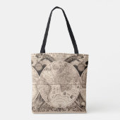 Wereldkaart Tote Bag (Achterkant)