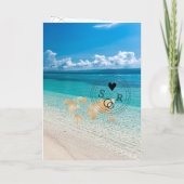 Wereldkaart Tropical Wedding Destination Passport (Achterkant)