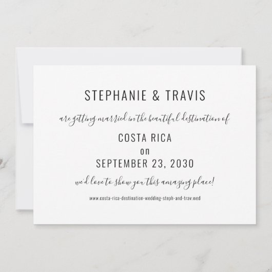 Wereldkaart trouwlocatie goud verplaatsbare hart save the date (Achterkant)