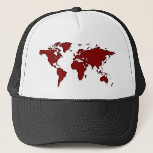 Wereldkaart Trucker Pet (Voorkant)