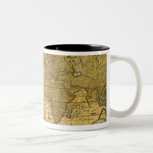  Wereldkaart Tweekleurige Koffiemok (Rechts)