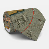 wereldkaart uit de 16e eeuw stropdas (Opgerold)