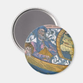 Wereldkaart uit de Oudheid met Claudius Ptolemus, Magneet (Voorkant / Achterkant)