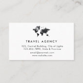 Wereldkaart Vacation Services Oranje Visitekaartje (Achterkant)