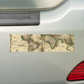 wereldkaart van 1689 Gifts Bumpersticker (Op auto)