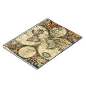 wereldkaart van 1689 Gifts Notitieboek (Linkerzijde)