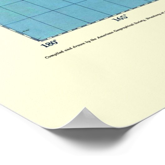 Wereldkaart van 1947 poster (Hoek)