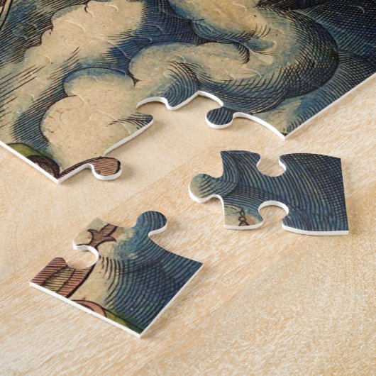 Wereldkaart van Abraham Ortelius 1564 Legpuzzel (Zijkant)