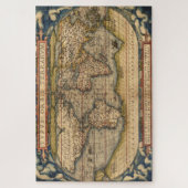  Wereldkaart van Abraham Ortelius 1564 Legpuzzel (Verticaal)