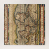  Wereldkaart van Abraham Ortelius 1564 Legpuzzel (Horizontaal)
