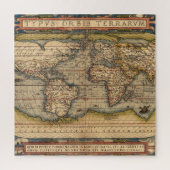  Wereldkaart van Abraham Ortelius 1564 Legpuzzel (Verticaal)