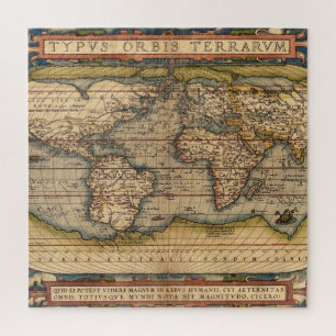Wereldkaart van Abraham Ortelius 1564 Legpuzzel