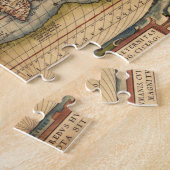 Wereldkaart van Abraham Ortelius 1564 Legpuzzel (Zijkant)