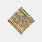 Wereldkaart van Abraham Ortelius 1564 Servet (Hoek)