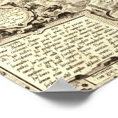 Wereldkaart van Amerika door Diego Gutiérrez Poster (Hoek)