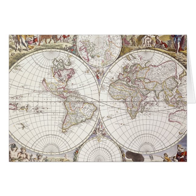 wereldkaart van Atlas Maior (Voorkant Horizontaal)