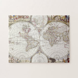 wereldkaart van Atlas Maior Legpuzzel