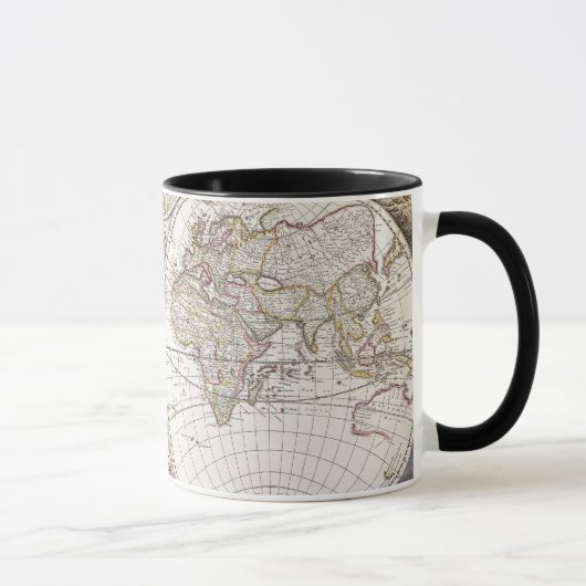 wereldkaart van Atlas Maior Mok (Rechts)