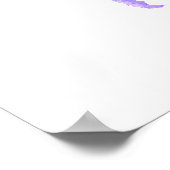 Wereldkaart van brute Waterverf weddenschappen Poster (Hoek)