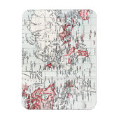 Wereldkaart van de British Possessions in 1904 Magneet (Verticaal)