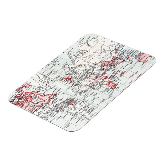 Wereldkaart van de British Possessions in 1904 Magneet (Linkerzijde)