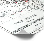 Wereldkaart van de British Possessions in 1904 Poster (Hoek)