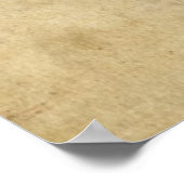 Wereldkaart van de  perkament poster (Hoek)