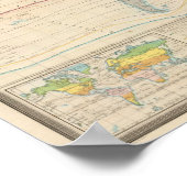 Wereldkaart van de vegetatie poster (Hoek)