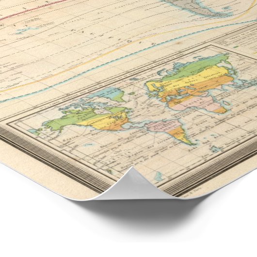 Wereldkaart van de vegetatie poster (Hoek)