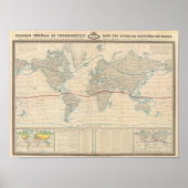 Wereldkaart van de vegetatie poster (Voorkant)