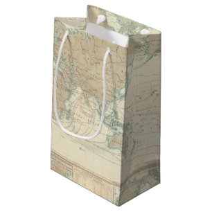 wereldkaart van de verzendkanalen klein cadeauzakje