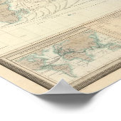 Wereldkaart van de verzendkanalen poster (Hoek)