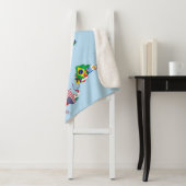 Wereldkaart van Flags Sherpa Blanket Sherpa Deken (In situ)