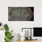 Wereldkaart van Genua, ontworpen door Toscanelli Poster (Thuiskantoor)