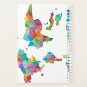 Wereldkaart van geometrische vormen planner (Achterkant)
