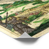 Wereldkaart van Gerard van Schagen in 1689 Poster (Hoek)