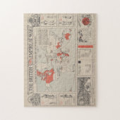  Wereldkaart van het Britse Rijk (1916) Legpuzzel (Verticaal)