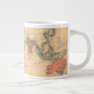 wereldkaart van het Britse Rijk Grote Koffiekop